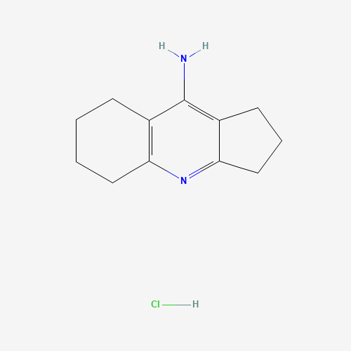 2,3,5,6,7,8-hexahydro-1H-cyclopenta[b]quinolin-9-amine hydrochloride (CAS: 90043-86-0) - Chemical Structure and Molecular Formula 