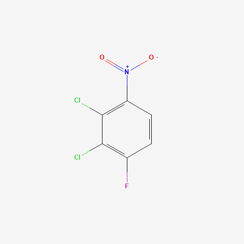 2,3-Dichloro-1-fluoro-4-nitrobenzene (CAS: 36556-51-1) - Chemical Structure and Molecular Formula 