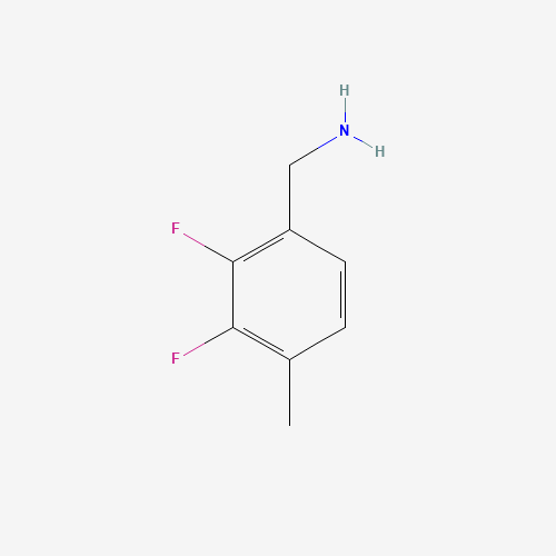 2,3-Difluoro-4-methylbenzylamine (CAS: 261763-41-1) - Chemical Structure and Molecular Formula 