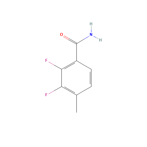 2,3-Difluoro-p-toluamide (CAS: 261763-35-3) - Chemical Structure and Molecular Formula 