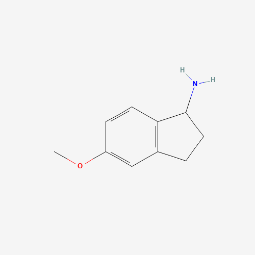 2,3-Dihydro-5-methoxy-1H-inden-1-amine (CAS: 52372-95-9) - Chemical Structure and Molecular Formula 