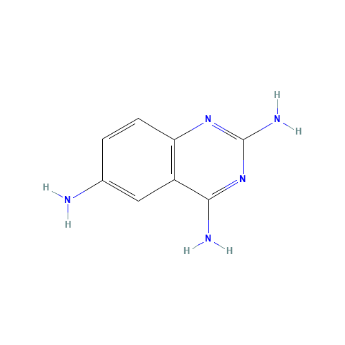 2,4,6-quinazolinetriamine (CAS: 13741-90-7) - Chemical Structure and Molecular Formula 
