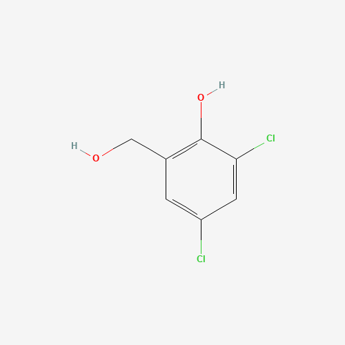 2,4-dichloro-6-(hydroxymethyl)phenol (CAS: 6641-02-7) - Chemical Structure and Molecular Formula 