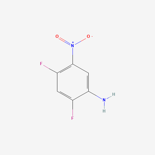 2,4-Difluoro-5-nitroaniline (CAS: 123344-02-5) - Chemical Structure and Molecular Formula 