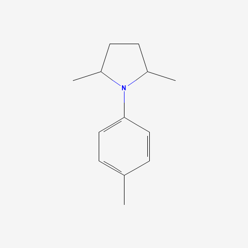 2,5-Dimethyl-1-(4-methylphenyl)pyrrolidine (CAS: 54530-04-0) - Chemical Structure and Molecular Formula 
