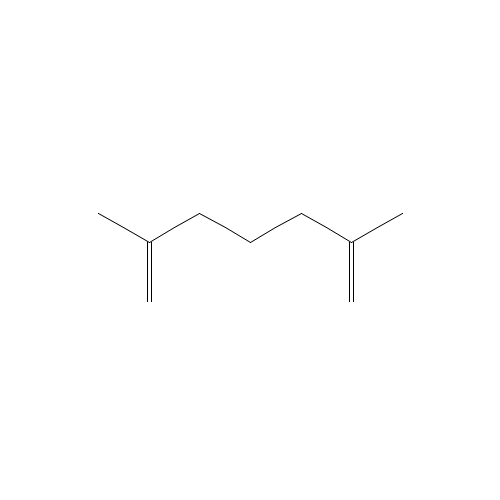 2,6-Dimethyl-1,6-heptadiene (CAS: 51708-83-9) - Chemical Structure and Molecular Formula 