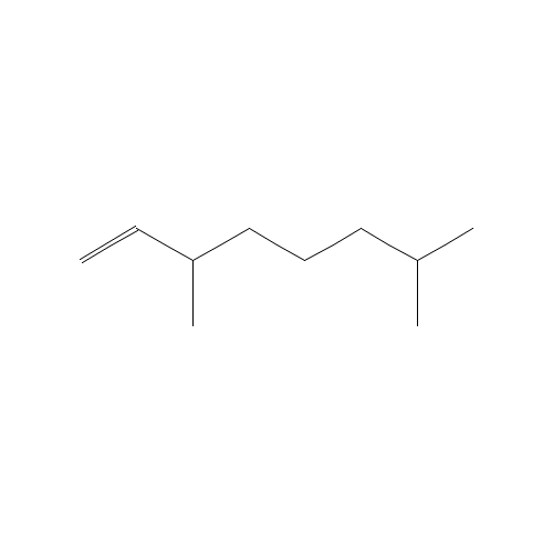 2,6-Dimethyl-7-octene (CAS: 4984-01-4) - Chemical Structure and Molecular Formula 