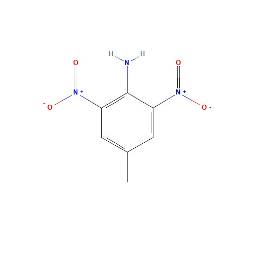 2,6-Dinitro-4-methylaniline (CAS: 6393-42-6) - Chemical Structure and Molecular Formula 