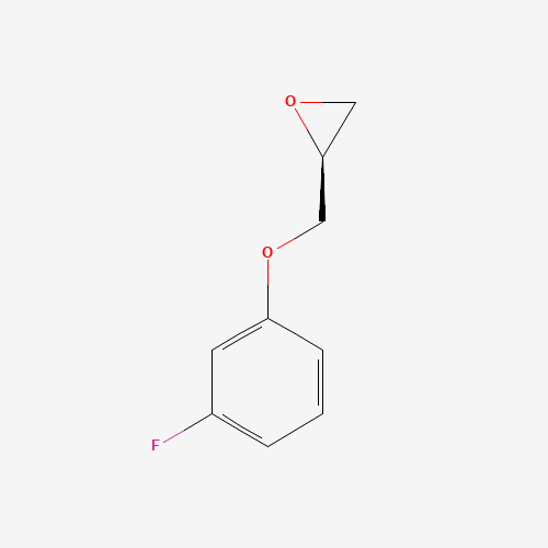 2-[(3-fluorophenoxy)methyl]oxirane (CAS: 282100-74-7) - Chemical Structure and Molecular Formula 