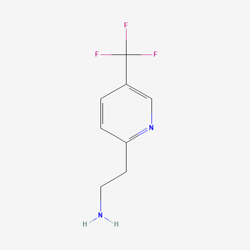 2-[5-(trifluoromethyl)pyridin-2-yl]ethan-1-amine (CAS: 885277-36-1) - Chemical Structure and Molecular Formula 