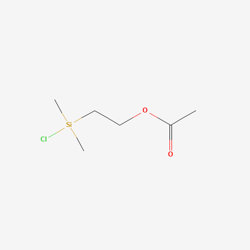 2-[Chloro(dimethyl)silyl]ethyl acetate (CAS: 18306-45-1) - Chemical Structure and Molecular Formula 