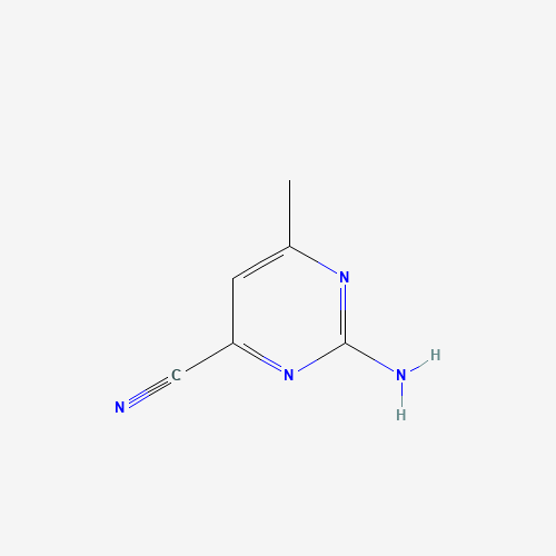 2-amino-4-cyano-6-methylpyrimidine (CAS: 64376-14-3) - Chemical Structure and Molecular Formula 