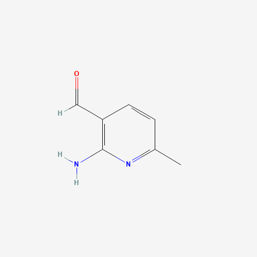 2-Amino-6-methylnicotinaldehyde (CAS: 885276-99-3) - Chemical Structure and Molecular Formula 