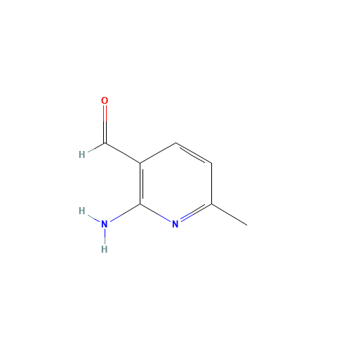 2-Amino-6-methylnicotinaldehyde (CAS: 885276-99-3) - Chemical Structure and Molecular Formula 