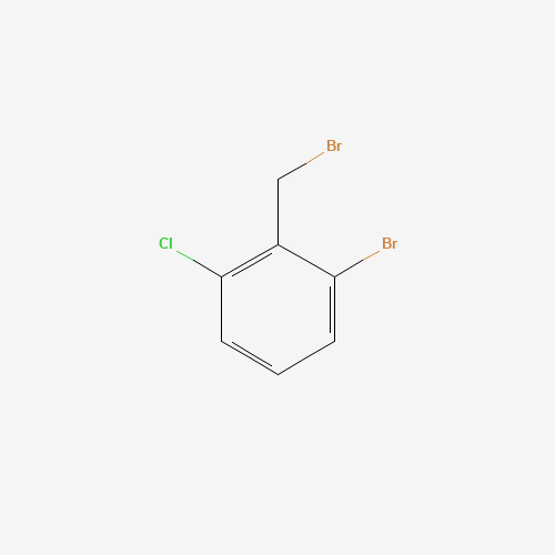 2-Bromo-6-chlorobenzyl bromide (CAS: 75002-98-1) - Chemical Structure and Molecular Formula 
