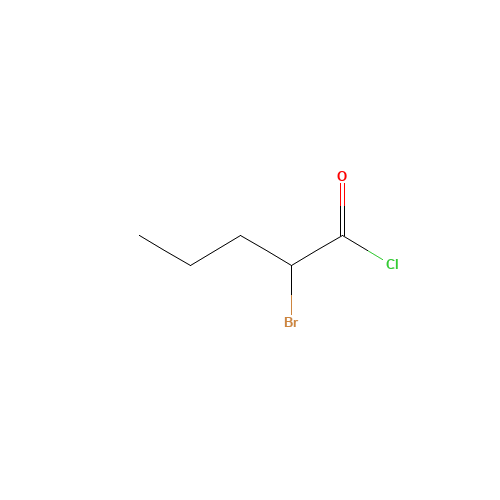 2-Bromopentanoyl chloride (CAS: 42768-45-6) - Chemical Structure and Molecular Formula 