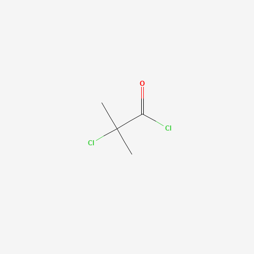 2-Chloro-2-methylpropanoyl chloride (CAS: 13222-26-9) - Chemical Structure and Molecular Formula 
