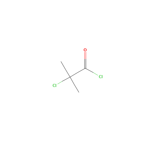 2-Chloro-2-methylpropanoyl chloride (CAS: 13222-26-9) - Chemical Structure and Molecular Formula 