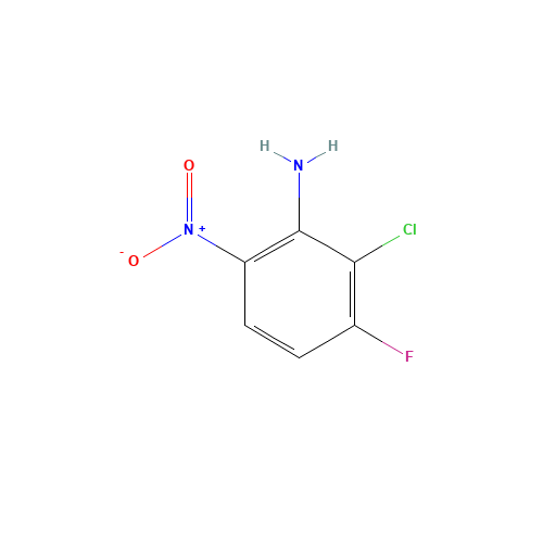 2-Chloro-3-fluoro-6-nitroaniline (CAS: 948014-34-4) - Chemical Structure and Molecular Formula 