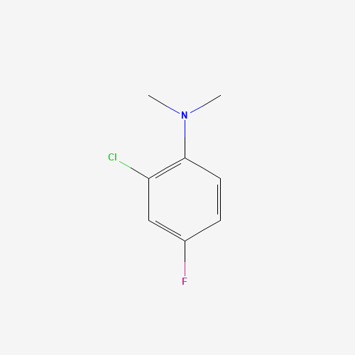 2-Chloro-4-fluoro-N,N-dimethylaniline (CAS: 793628-59-8) - Chemical Structure and Molecular Formula 
