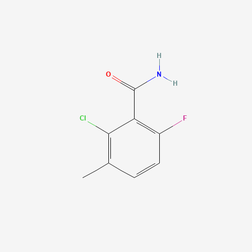 2-Chloro-6-fluoro-m-toluamide (CAS: 286474-60-0) - Chemical Structure and Molecular Formula 