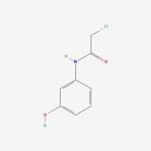 2-chloro-N-(3-hydroxyphenyl)acetamide (CAS: 10147-69-0) - Chemical Structure and Molecular Formula 