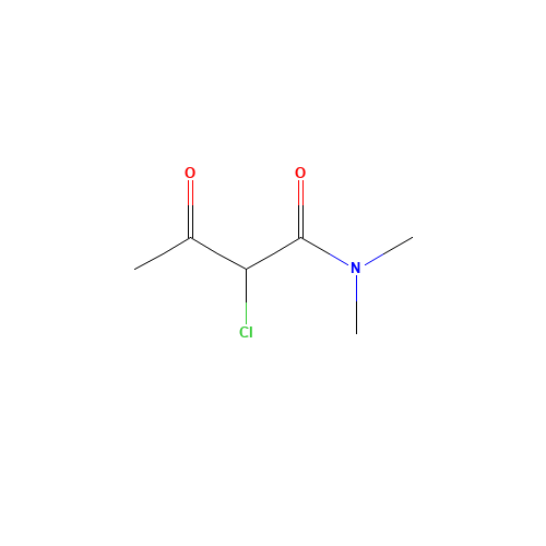 2-chloro-n,n-dimethyl-3-oxobutanamide (CAS: 5810-11-7) - Chemical Structure and Molecular Formula 