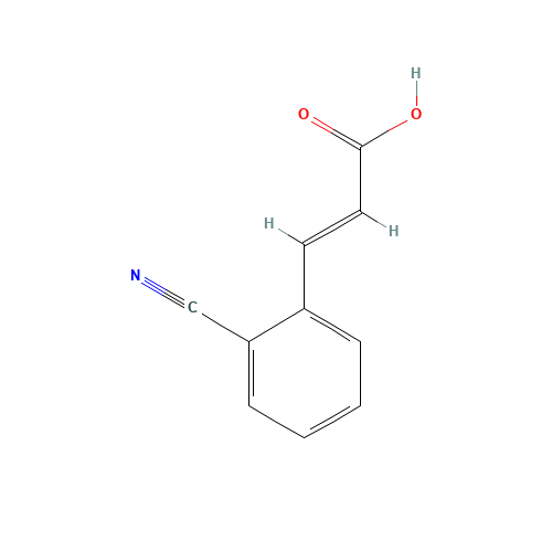2-cyanocinnamic acid (CAS: 61147-65-7) - Chemical Structure and Molecular Formula 