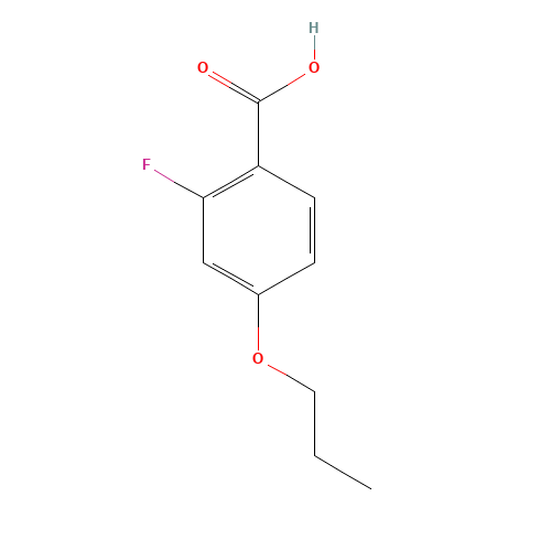2-Fluoro-4-propoxybenzoic acid (CAS: 203115-96-2) - Chemical Structure and Molecular Formula 