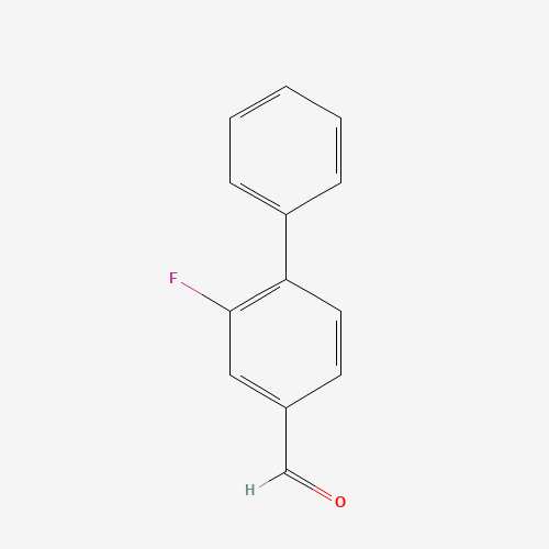 2-Fluorobiphenyl-4-carboxaldehyde (CAS: 57592-43-5) - Chemical Structure and Molecular Formula 