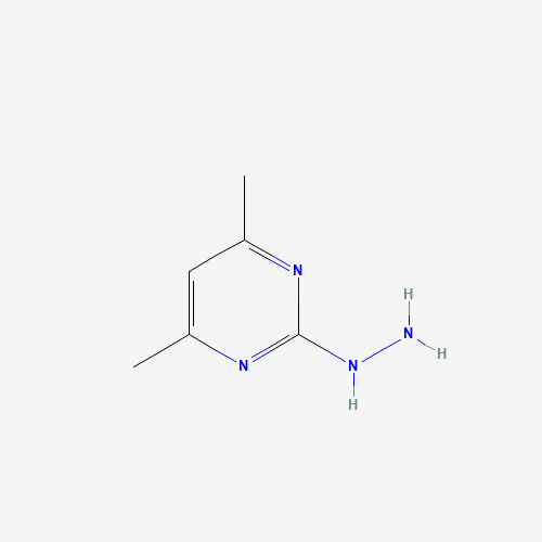 2-hydrazino-4,6-dimethylpyrimidine (CAS: 23906-13-0) - Chemical Structure and Molecular Formula 