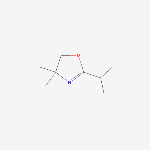 2-Isopropyl-4,4-dimethyl-4,5-dihydro-1,3-oxazole (CAS: 34575-25-2) - Chemical Structure and Molecular Formula 