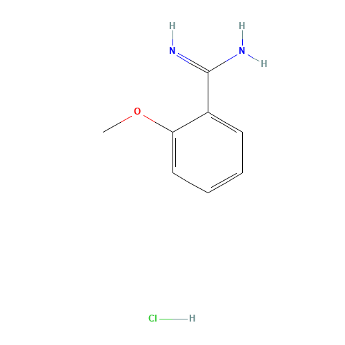 2-Methoxybenzenecarboximidamide hydrochloride (CAS: 57075-83-9) - Chemical Structure and Molecular Formula 