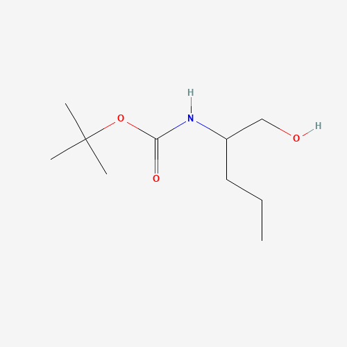 2-Methyl-2-propanyl (1-hydroxy-2-pentanyl)carbamate (CAS: 179684-02-7) - Chemical Structure and Molecular Formula 