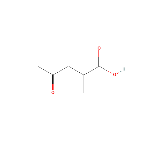 2-methyl-4-oxopentanoic acid (CAS: 6641-83-4) - Chemical Structure and Molecular Formula 