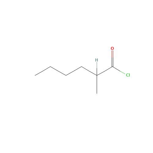2-Methylhexanoyl Chloride (CAS: 41693-47-4) - Chemical Structure and Molecular Formula 