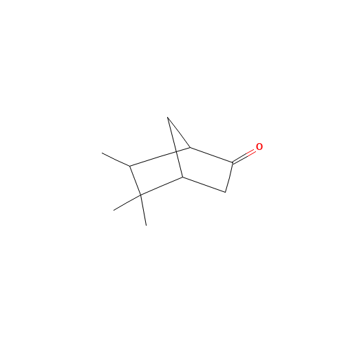 2-Norbornanone, 5,5,6-trimethyl-, exo- (CAS: 3292-05-5) - Chemical Structure and Molecular Formula 