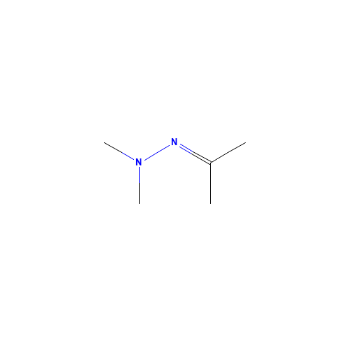 2-propanone, 2,2-dimethylhydrazone (CAS: 13483-31-3) - Chemical Structure and Molecular Formula 