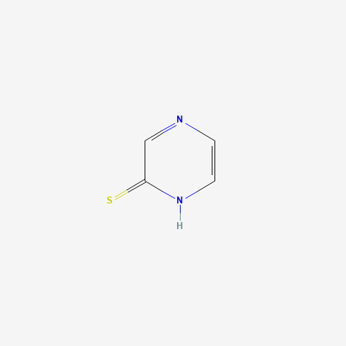 2-pyrazinethiol (CAS: 38521-06-1) - Chemical Structure and Molecular Formula 