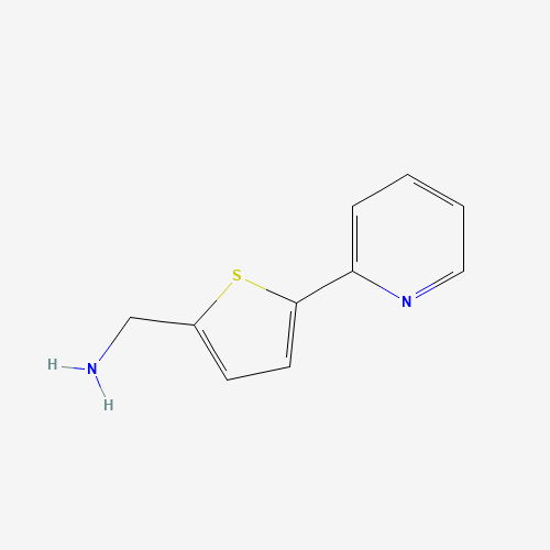 2-thiophenemethanamine, 5-(2-pyridinyl)- (CAS: 306934-92-9) - Chemical Structure and Molecular Formula 