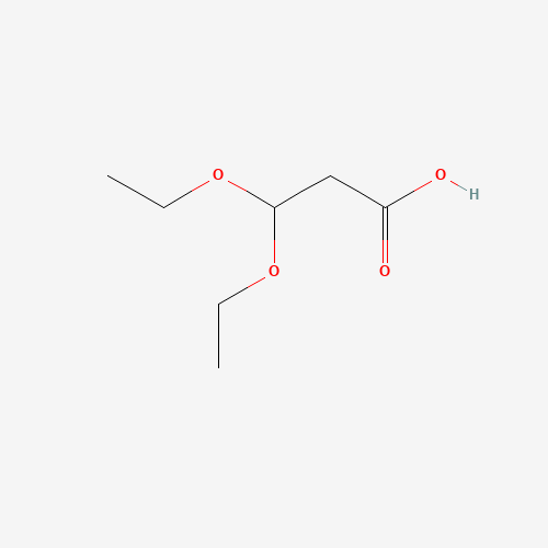 3,3-Diethoxypropanoic acid (CAS: 6191-97-5) - Chemical Structure and Molecular Formula 