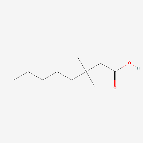 3,3-Dimethyloctanoic acid (CAS: 14352-59-1) - Chemical Structure and Molecular Formula 