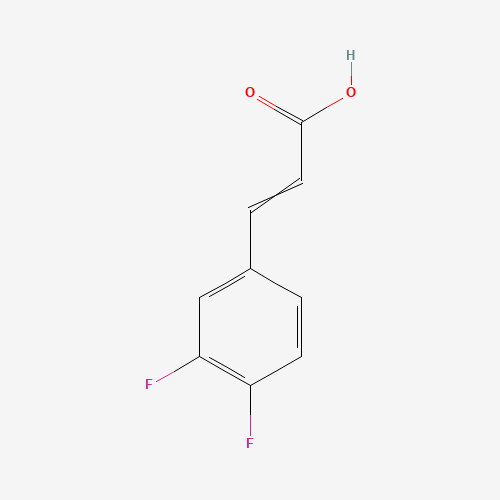 3,4-Difluorocinnamic acid (CAS: 152152-17-5) - Chemical Structure and Molecular Formula 
