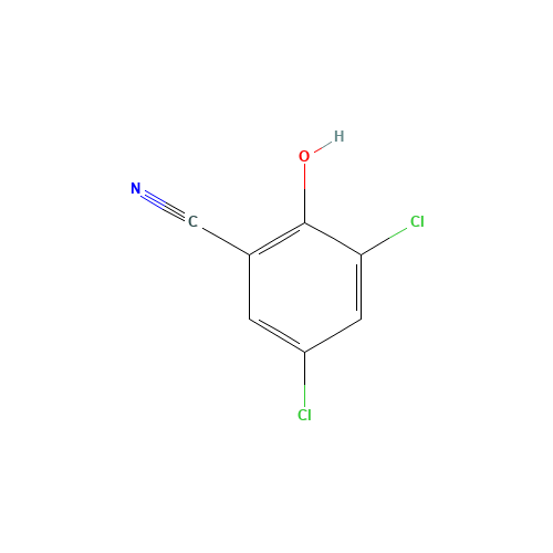 3,5-Dichloro-2-hydroxybenzonitrile (CAS: 3336-32-1) - Chemical Structure and Molecular Formula 