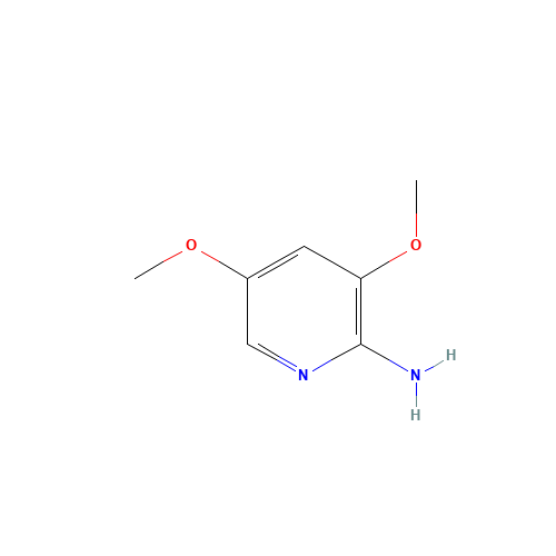 3,5-Dimethoxy-2-pyridinamine (CAS: 867131-23-5) - Chemical Structure and Molecular Formula 