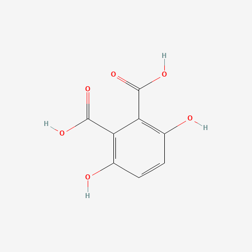 3,6-Dihydroxyphthalic acid (CAS: 3786-46-7) - Chemical Structure and Molecular Formula 