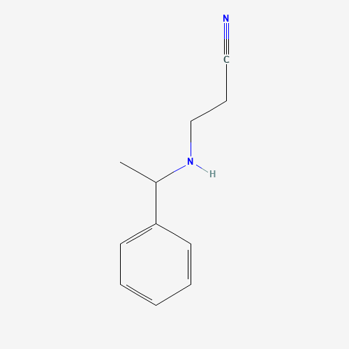 3-[(1-Phenylethyl)amino]propanenitrile (CAS: 112971-19-4) - Chemical Structure and Molecular Formula 