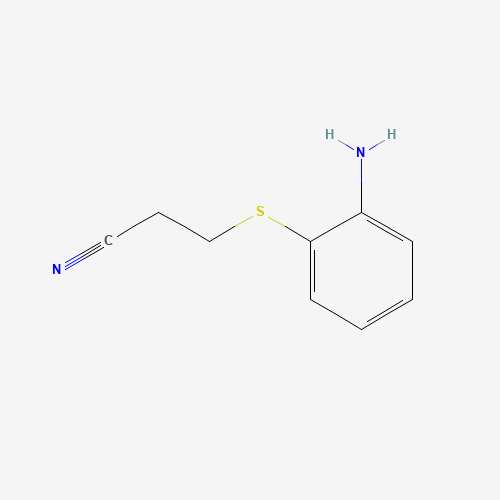 3-[(2-Aminophenyl)sulfanyl]propanenitrile (CAS: 4327-52-0) - Chemical Structure and Molecular Formula 
