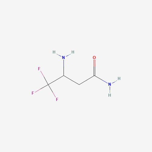 3-Amino-4,4,4-trifluorobutanamide (CAS: 453-32-7) - Chemical Structure and Molecular Formula 
