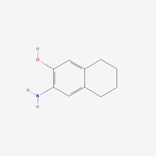 3-amino-5,6,7,8-tetrahydronaphthalen-2-ol (CAS: 28094-04-4) - Chemical Structure and Molecular Formula 
